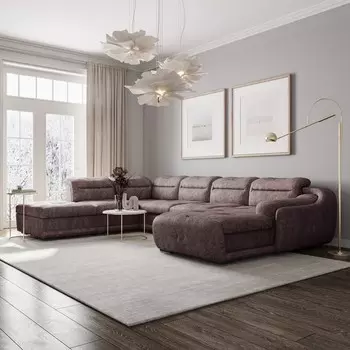 Диван угловой П-образный левый Пекин