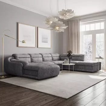 Диван угловой П-образный правый Пекин