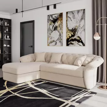 Диван угловой левый Гермес