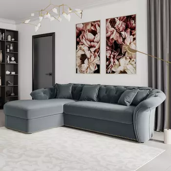 Диван угловой левый Гермес