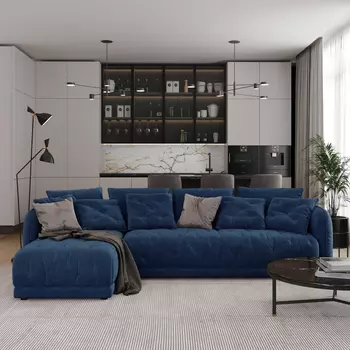 Диван угловой левый Хейли 3,2