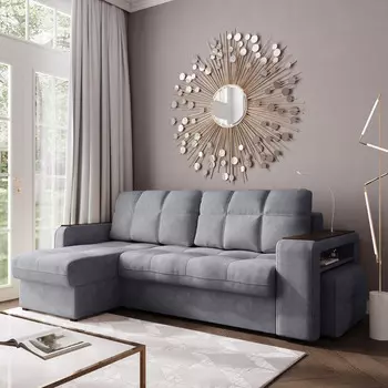 Диван угловой левый Киль-4 с пуфом