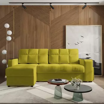 Диван угловой левый Киль-4 с пуфом