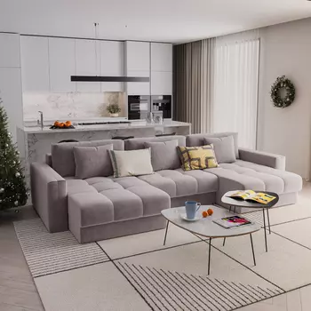 Диван угловой П-образный Дензел