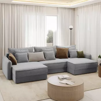 Диван угловой П-образный Кросби