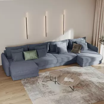 Диван угловой П-образный Кросби