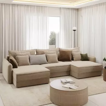 Диван угловой П-образный Кросби