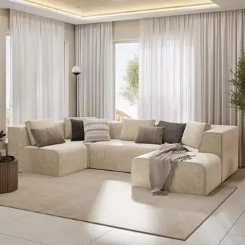 Диван угловой П-образный левый Сольер