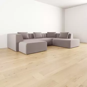 Диван угловой П-образный левый Сольер