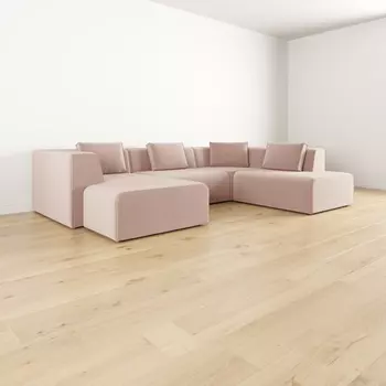 Диван угловой П-образный левый Сольер