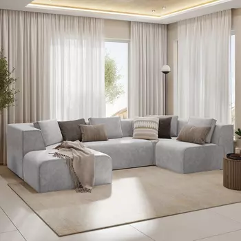 Диван угловой П-образный правый Сольер