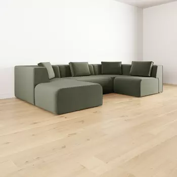 Диван угловой П-образный правый Сольер