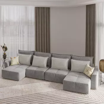 Диван угловой П-образный Сильвер