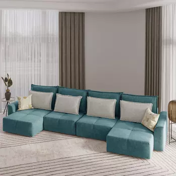 Диван угловой П-образный Сильвер