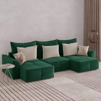 Диван угловой П-образный Сильвер