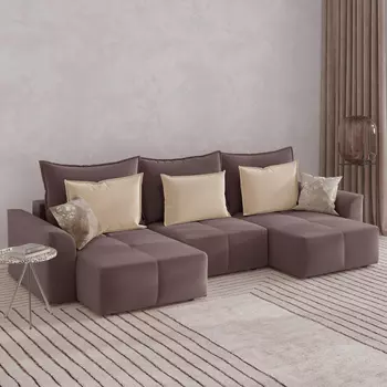 Диван угловой П-образный Сильвер