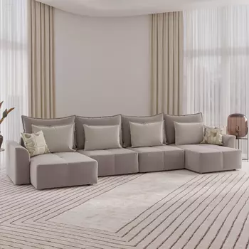 Диван угловой П-образный Сильвер