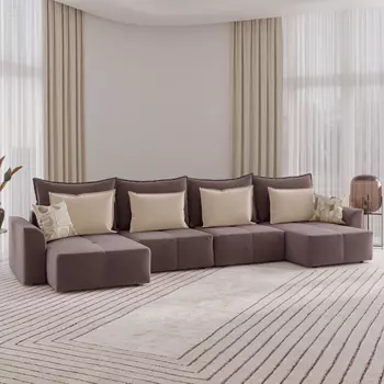 Диван угловой П-образный Сильвер