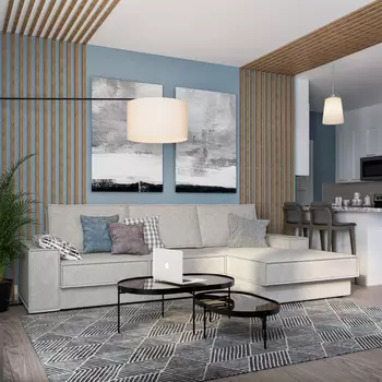 Диван угловой правый Бергамо