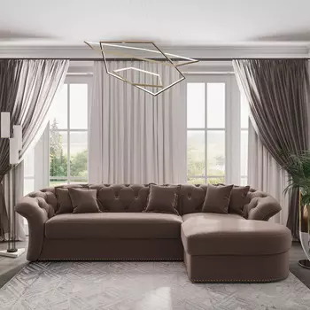 Диван угловой правый Гермес