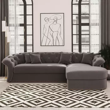 Диван угловой правый Гермес