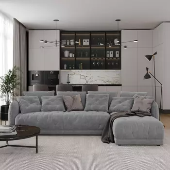 Диван угловой правый Хейли 3,2