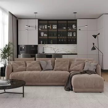 Диван угловой правый Хейли 3,2