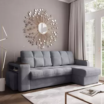 Диван угловой правый Киль-4 с пуфом