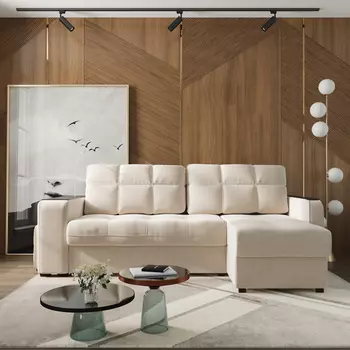 Диван угловой правый Киль-4 с пуфом