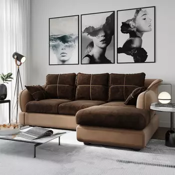 Диван угловой правый Неаполь