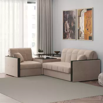 Диван угловой с баром Бристоль 1,4