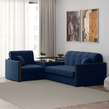 Диван угловой с баром Бристоль 1,4