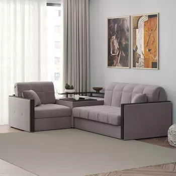 Диван угловой с баром Бристоль 1,4