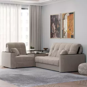 Диван угловой с баром Камелот 1,6