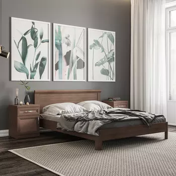 Кровать Магна + две прикроватные тумбы