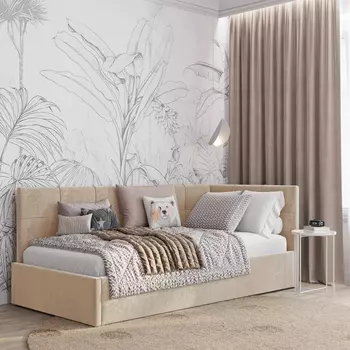 Кровать с подъемным механизмом Г-образная Мидо