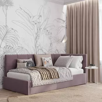 Кровать с подъемным механизмом Г-образная Мидо