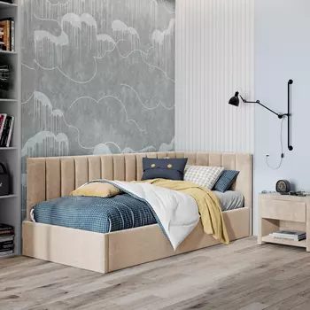 Кровать с подъемным механизмом Г-образная Трино