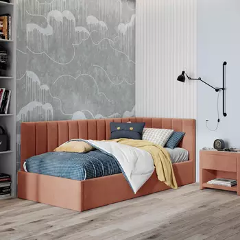 Кровать с подъемным механизмом Г-образная Трино