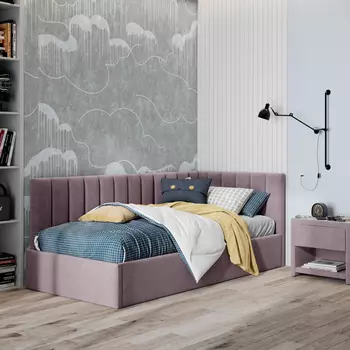 Кровать с подъемным механизмом Г-образная Трино