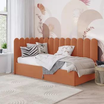 Кровать с подъемным механизмом Эльза левая 90x200