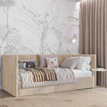 Кровать с подъемным механизмом П-образная Мидо