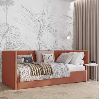 Кровать с подъемным механизмом П-образная Мидо