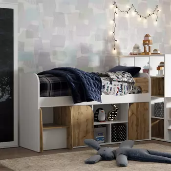 Кровать с полками Аллегро 90x200