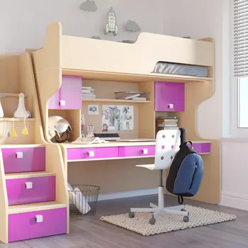 Кровать Тиана с подсветкой 80x190