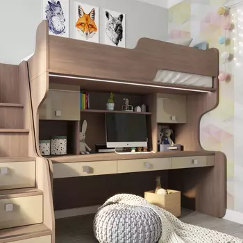 Кровать Тиана с подсветкой 80x190