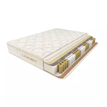 Матрас Сапфир 200x200 с системой комфорта Pillow Top и пружинным блоком 9 Zone Multipocket Intellectual Support