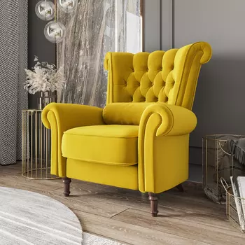 Мягкое кресло Гермес с высокой спинкой