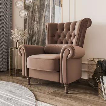 Мягкое кресло Гермес с высокой спинкой