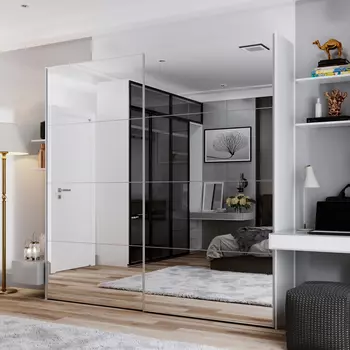 Шкаф-купе Леонардо 240 без карниза-паспарту